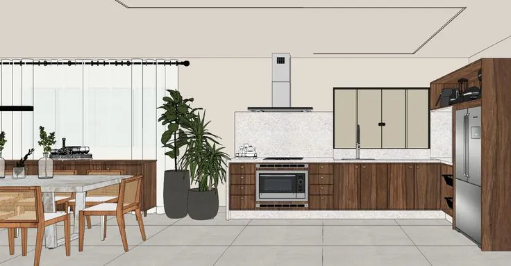 Captura do SketchUp, sem textura nem luz
